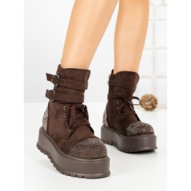 Ghete Dama cu Platforma 66WL30 BROWN | MEI