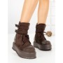 Ghete Dama cu Platforma 66WL30 BROWN | MEI