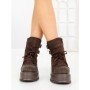 Ghete Dama cu Platforma 66WL30 BROWN | MEI
