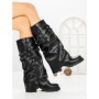 Cizme Dama cu Toc 67WL15 BLACK | MEI