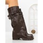 Cizme Dama cu Toc 67WL15 DARK BROWN | MEI