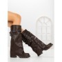 Cizme Dama cu Toc 67WL15 DARK BROWN | MEI