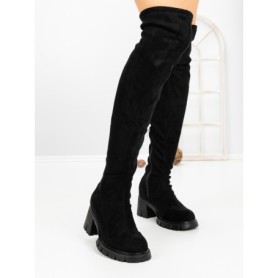 Cizme Dama cu Toc 67WL22 BLACK | MEI