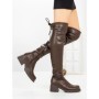 Cizme Dama cu Toc 67WL22 BROWN | MEI