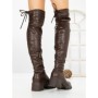 Cizme Dama cu Toc 67WL22 BROWN | MEI