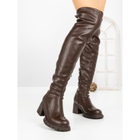 Cizme Dama cu Toc 67WL22 BROWN | MEI
