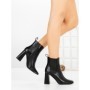 Botine cu Toc Gros V8-08 BLACK | VIVIRICH