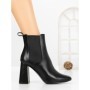 Botine cu Toc Gros V8-08 BLACK | VIVIRICH