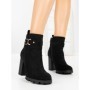 Botine cu Toc Gros B7-1 BLACK | VIVIRICH