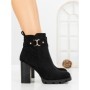 Botine cu Toc Gros B7-1 BLACK | VIVIRICH