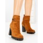 Botine cu Toc Gros B7-1 CAMEL | VIVIRICH