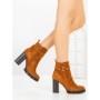 Botine cu Toc Gros B7-1 CAMEL | VIVIRICH