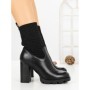 Botine cu Toc Gros B7-2 BLACK | VIVIRICH