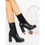 Botine cu Toc Gros B7-2 BLACK | VIVIRICH