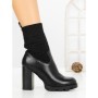 Botine cu Toc Gros B7-2 BLACK | VIVIRICH
