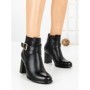 Botine cu Toc Gros J-55 BLACK | VIVIRICH