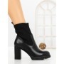 Botine cu Toc Gros W-37 BLACK | VIVIRICH