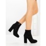 Botine cu Toc Gros VQ-370 BLACK | VIVIRICH