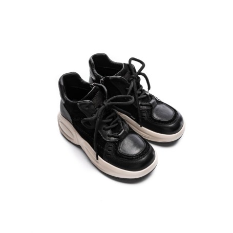 Ghete Dama din piele naturala 10875 BLACK | FRANCO GERARDO