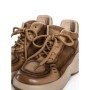 Ghete Dama din piele naturala 10875 KHAKI | FRANCO GERARDO