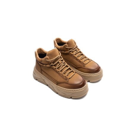 Ghete Barbati din piele naturala 225-5B TAUPE | ADVANCER