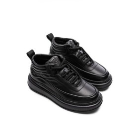 Ghete Barbati din piele naturala 5788 BLACK | ADVANCER