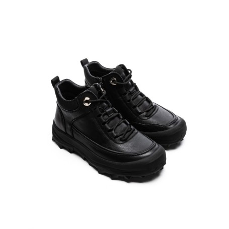 Ghete Barbati din piele naturala E18013 BLACK | ADVANCER