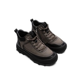Ghete Barbati din piele naturala E18013 GREY | ADVANCER