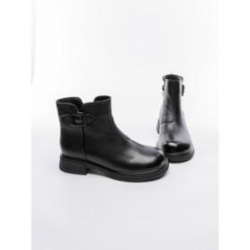 Ghete Dama din piele naturala 8791 BLACK | ADVANCER