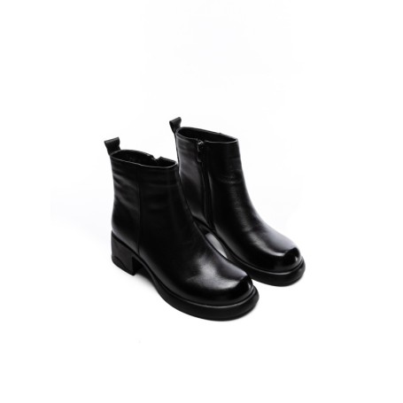 Ghete Dama din piele naturala 3216 BLACK | ADVANCER