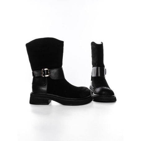 Ghete Dama din piele naturala 5150-2 BLACK | ADVANCER
