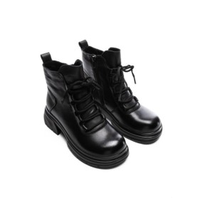 Ghete Dama din piele naturala 8696 BLACK | ADVANCER