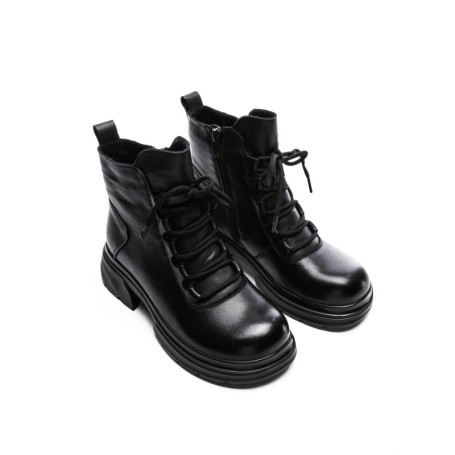 Ghete Dama din piele naturala 8696 BLACK | ADVANCER