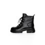 Ghete Dama din piele naturala 8696 BLACK | ADVANCER