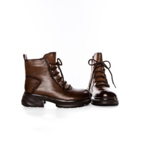 Ghete Dama din piele naturala 8696 BROWN | ADVANCER