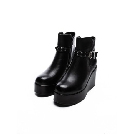 Ghete Dama cu Platforma K151-255 BLACK | ADVANCER