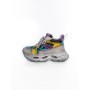 Pantofi Sport Dama din piele naturala HY6398 DARK GREY-PURPLE | ADVANCER