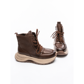 Ghete Dama din piele naturala 7150 COFFEE | ADVANCER