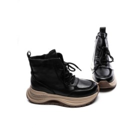 Ghete Dama din piele naturala 7150 BLACK | ADVANCER