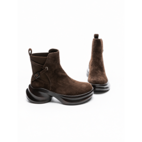 Ghete Dama din piele naturala 23-2643-3 COFFEE | ADVANCER