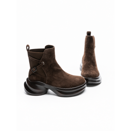 Ghete Dama din piele naturala 23-2643-3 COFFEE | ADVANCER