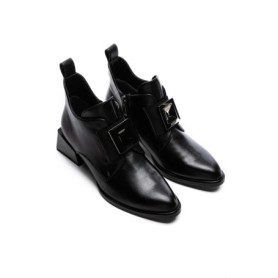 Ghete Dama din piele naturala 23-1987-1 BLACK | ADVANCER