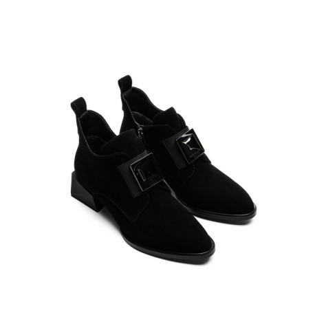 Ghete Dama din piele naturala 23-1987-1R BLACK | ADVANCER