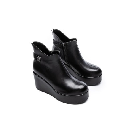 Ghete Dama cu Platforma K151-263 BLACK | ADVANCER