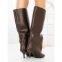 Cizme Dama cu Toc C-395 BROWN | STEPHAN