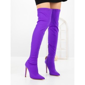 Cizme Dama cu Toc C-289 PURPLE | STEPHAN