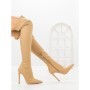 Cizme Dama cu Toc C-289 BEIGE | STEPHAN