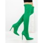 Cizme Dama cu Toc C-289 GREEN | STEPHAN