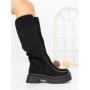 Cizme Dama cu Platforma C-175 BLACK | STEPHAN