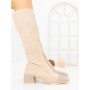 Cizme Dama cu Toc LQ-66 BEIGE | STEPHAN